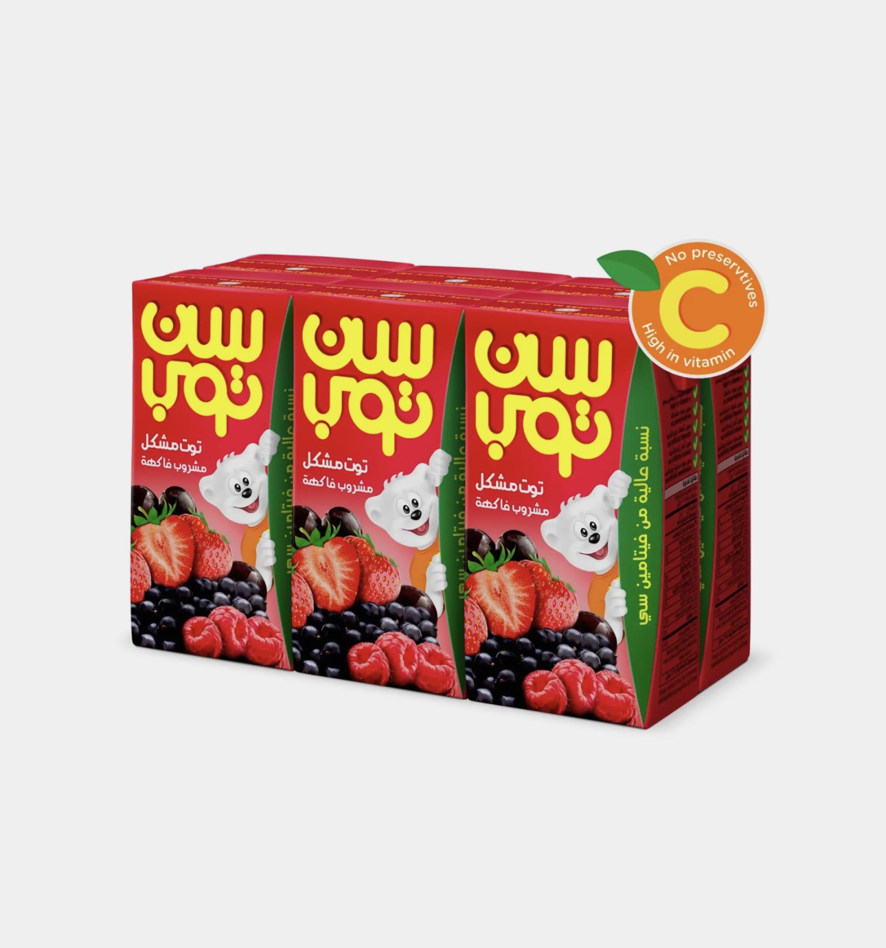 سن توب عصير توت، 125مل عدد 6