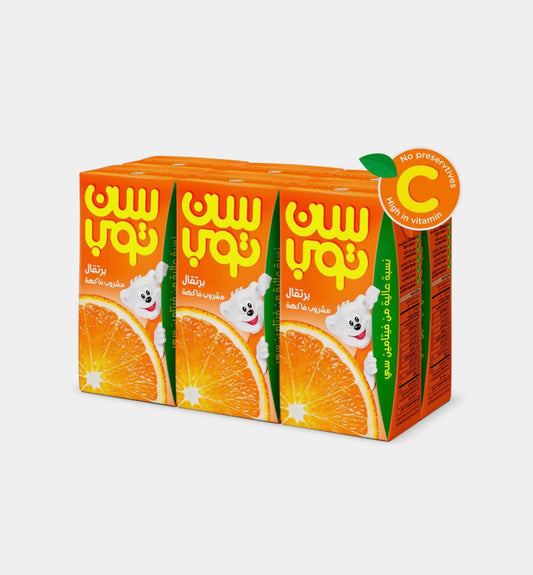 سن توب عصير برتقال، 125مل عدد 6