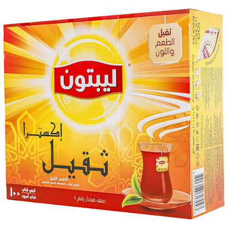 شاي ليبتون اكسترا ثقيل 100 ميدالية