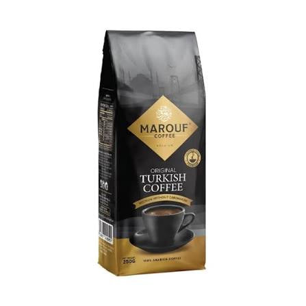 بن معروف قهوة تركية غامقة بدون هيل 250g