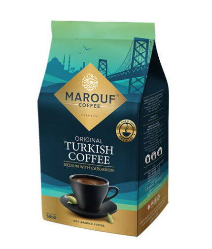 بن معروف قهوة تركية وسط مع هيل 250g