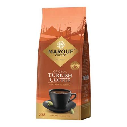 بن معروف قهوة تركية فاتحة مع هيل 250g